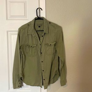 S Universal Thread Military Button Up